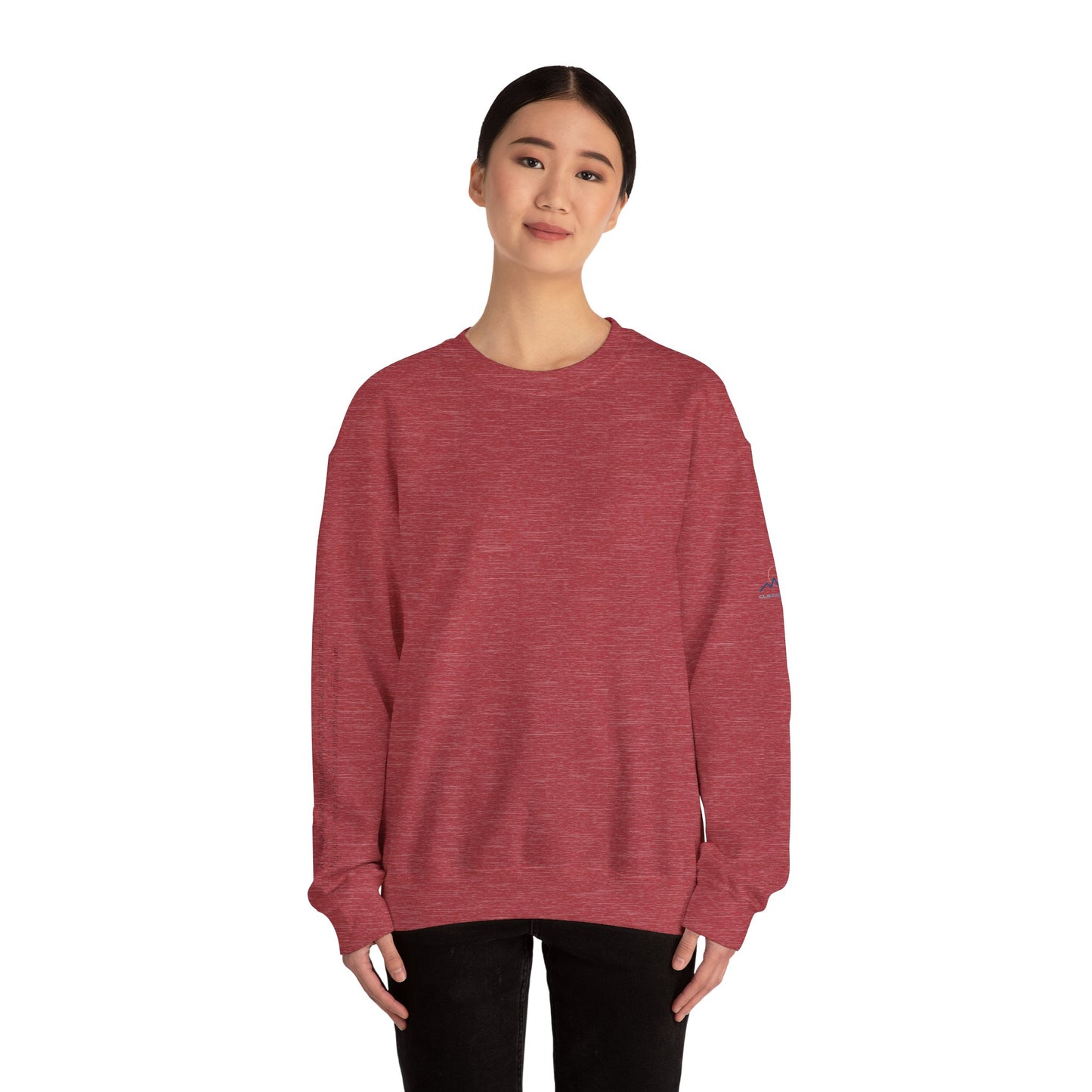 “Alignment > Effort” Crewneck Sweatshirt- Sleeve Print Affirmation