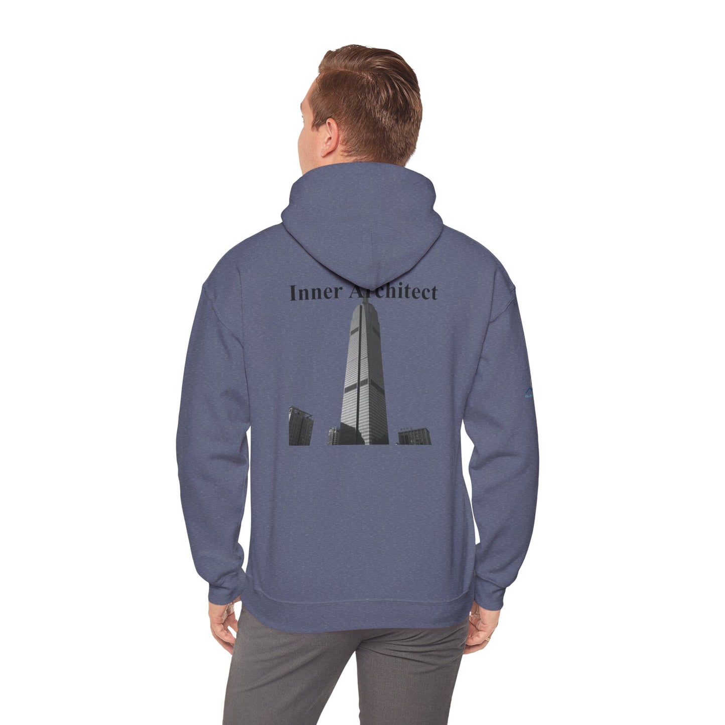 "Inner Architect" Hoodie Sweatshirt- Sleeve Printed Affirmation