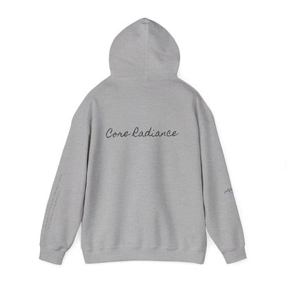 “Core Radiance” Hoodie-  Sleeve Print Affirmation