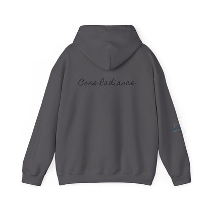 “Core Radiance” Hoodie-  Sleeve Print Affirmation