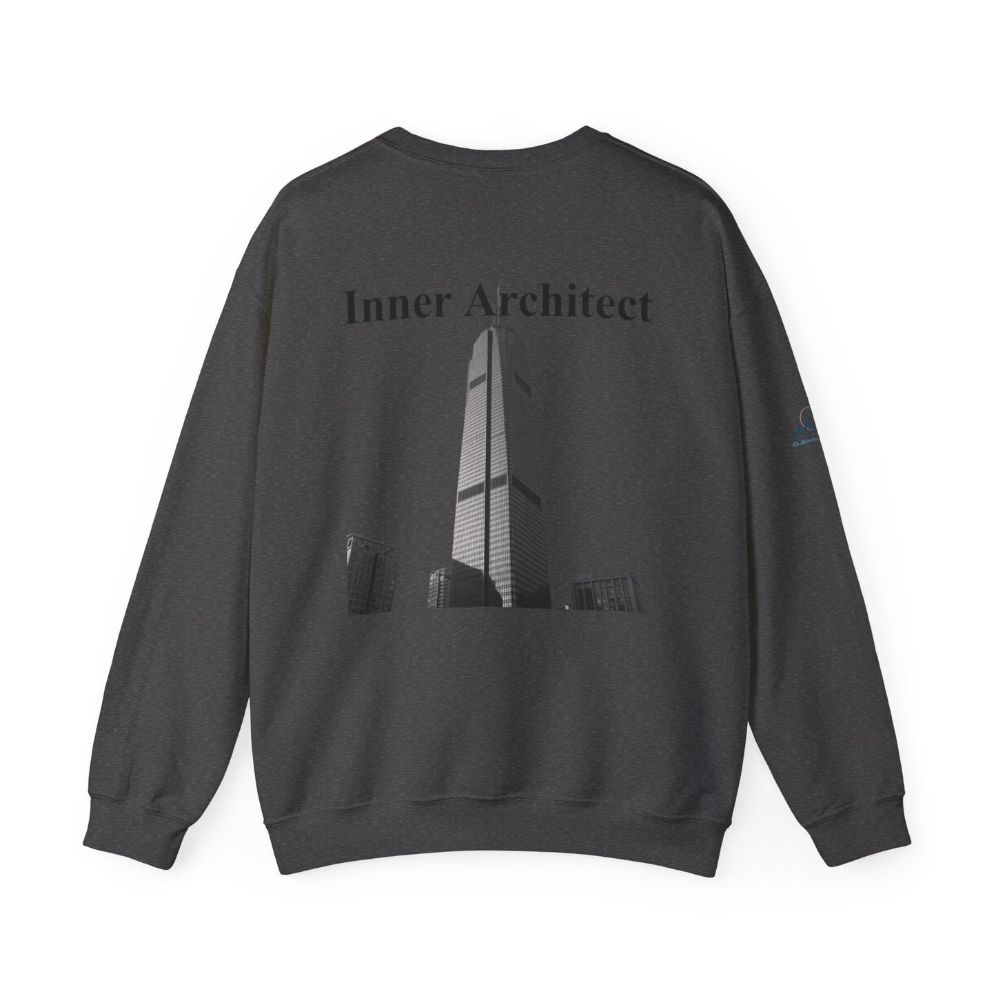 "Inner Architect" Crewneck - Heavyweight Sleeve Print Sweatshirt