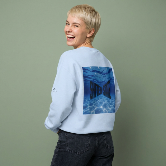 “Shifted State” Crewneck Sweatshirt- Sleeve Print Affirmation
