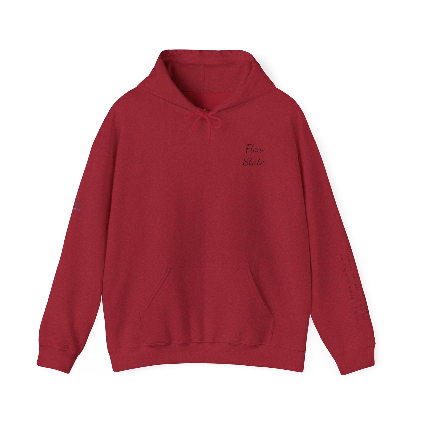 “Flow State” Hoodie- Sleeve Printed Affirmation