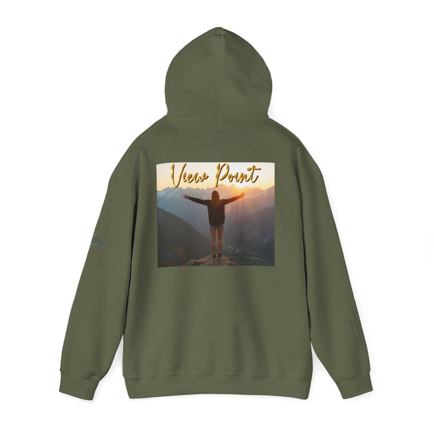 “View Point” Hoodie- Sleeve Print Affirmation