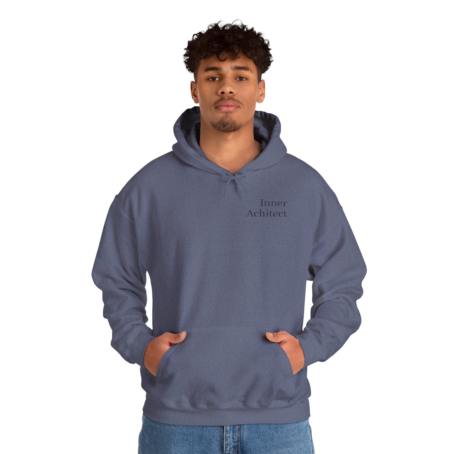 "Inner Architect" Hoodie Sweatshirt- Sleeve Printed Affirmation