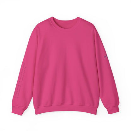 “Alignment > Effort” Crewneck Sweatshirt- Sleeve Print Affirmation