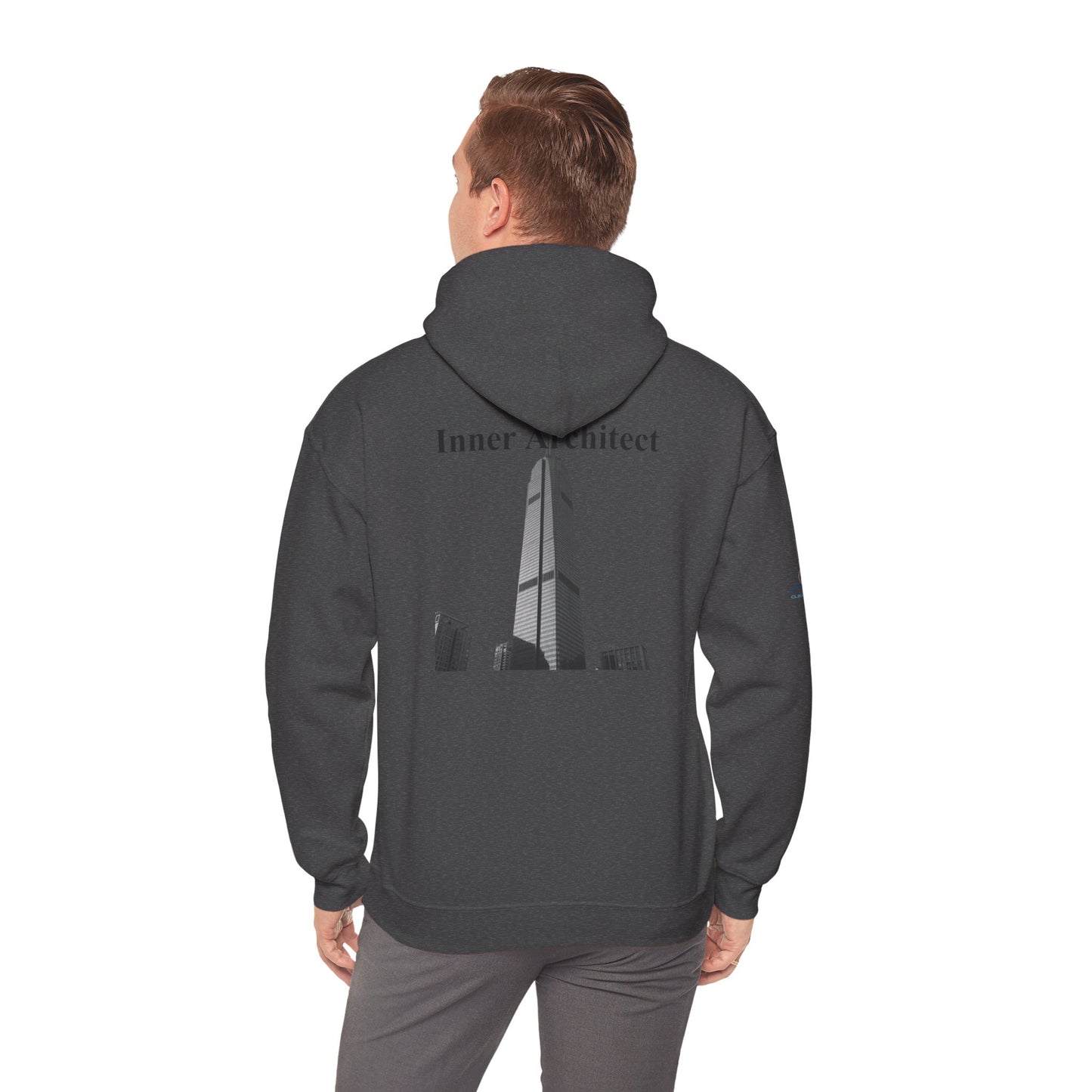 "Inner Architect" Hoodie Sweatshirt- Sleeve Printed Affirmation