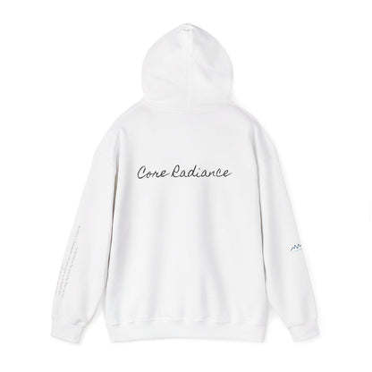 “Core Radiance” Hoodie-  Sleeve Print Affirmation
