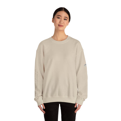 “Alignment > Effort” Crewneck Sweatshirt- Sleeve Print Affirmation