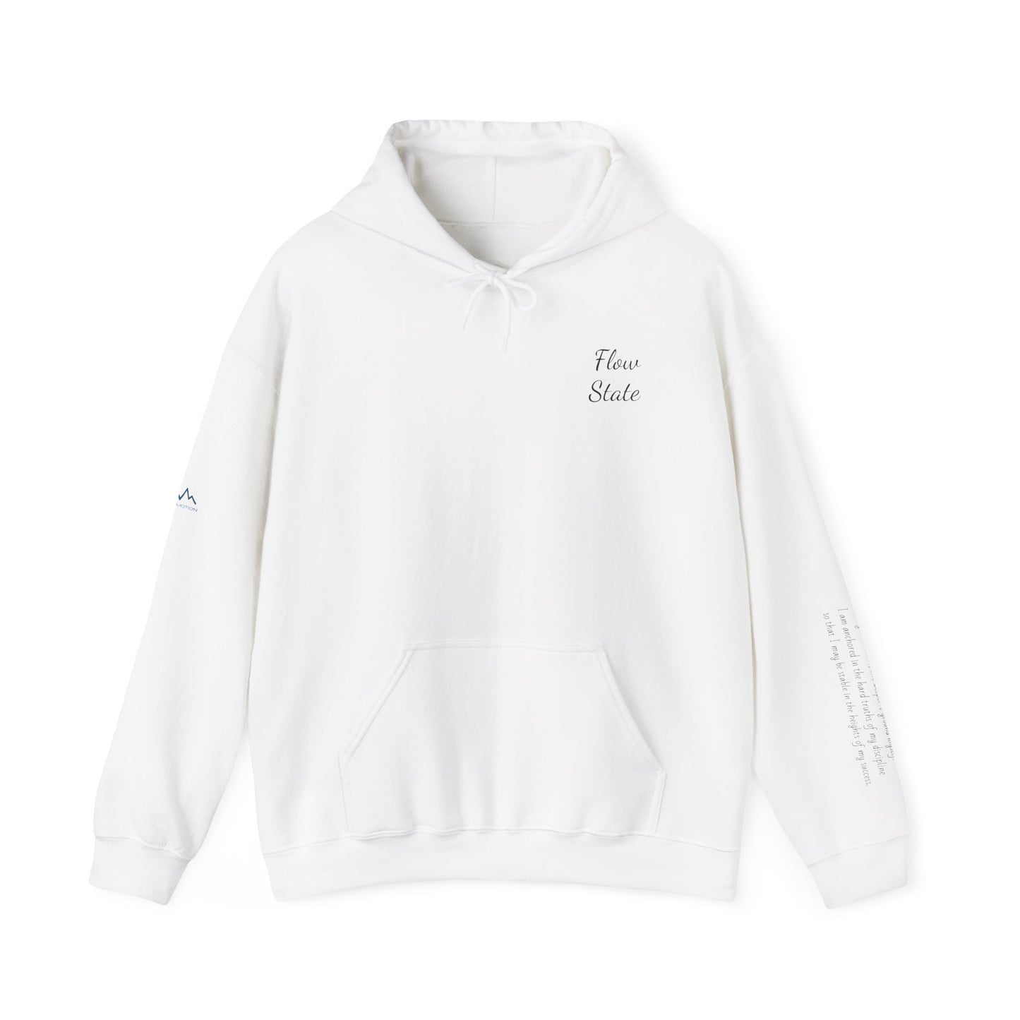“Flow State” Hoodie- Sleeve Printed Affirmation