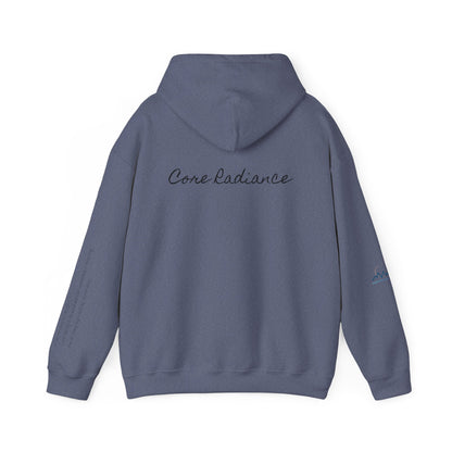 “Core Radiance” Hoodie-  Sleeve Print Affirmation