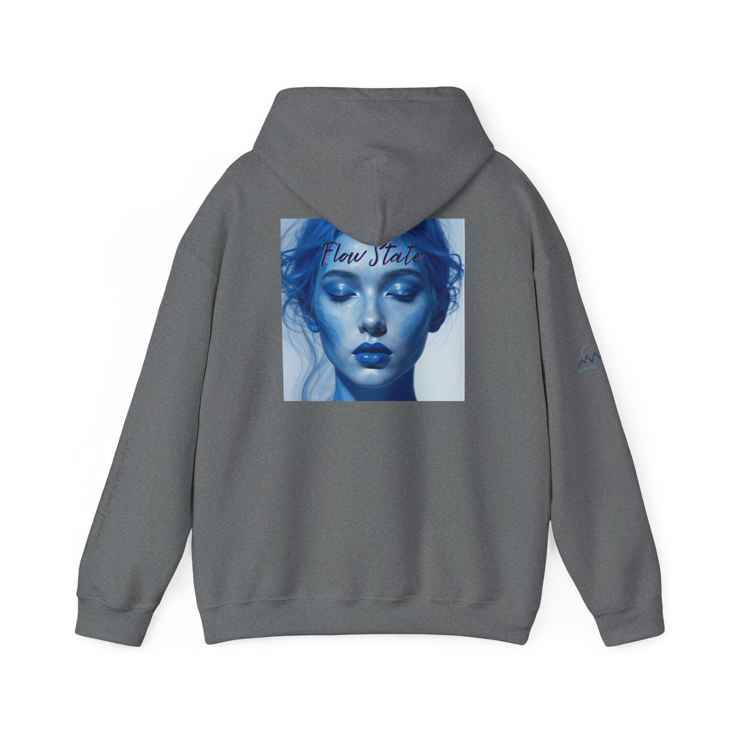 “Flow State” Hoodie- Sleeve Printed Affirmation