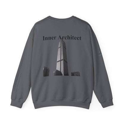 "Inner Architect" Crewneck - Heavyweight Sleeve Print Sweatshirt
