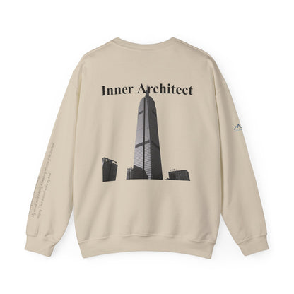 "Inner Architect" Crewneck - Heavyweight Sleeve Print Sweatshirt