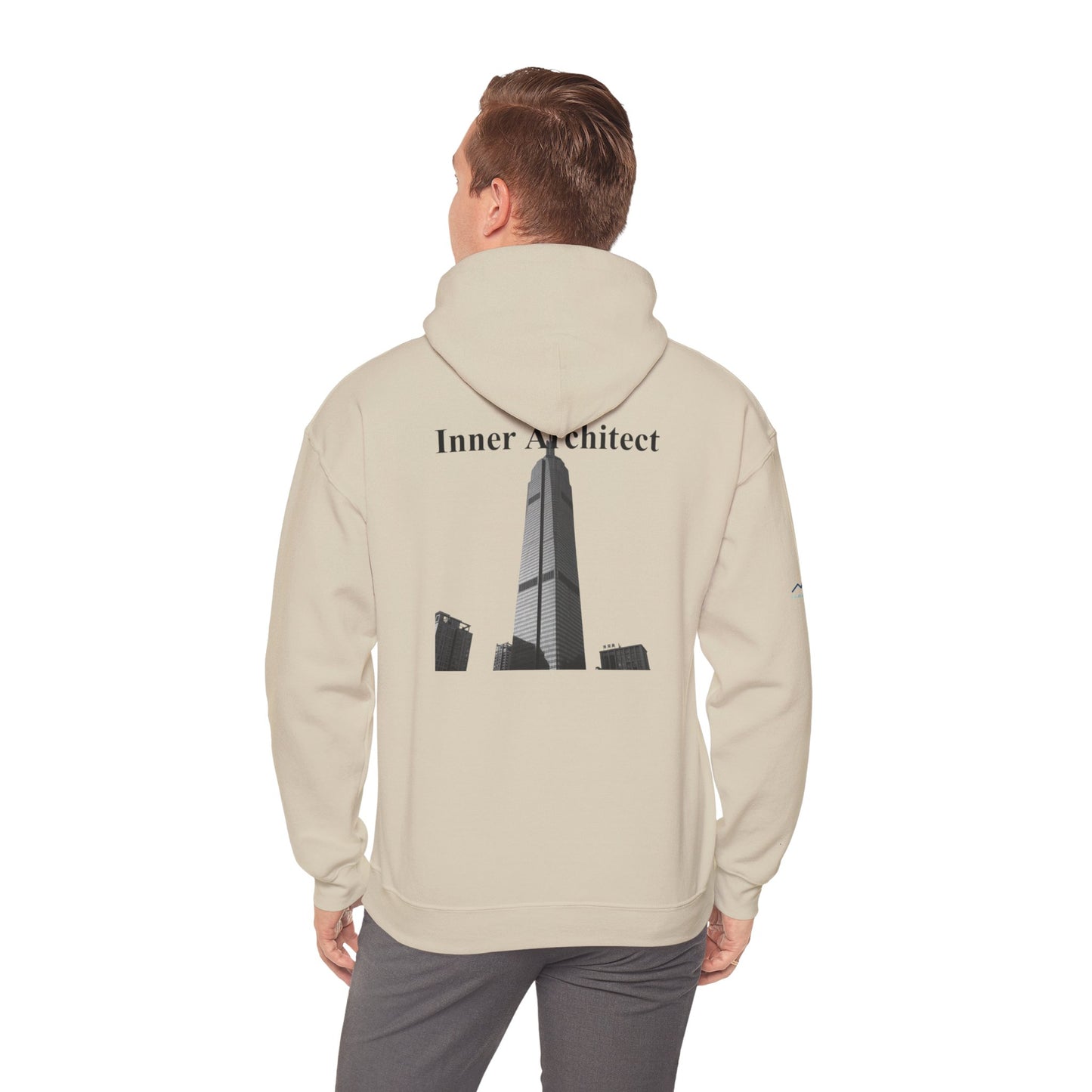 "Inner Architect" Hoodie Sweatshirt- Sleeve Printed Affirmation