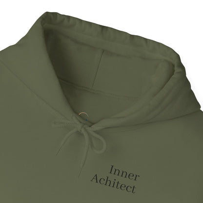 "Inner Architect" Hoodie Sweatshirt- Sleeve Printed Affirmation