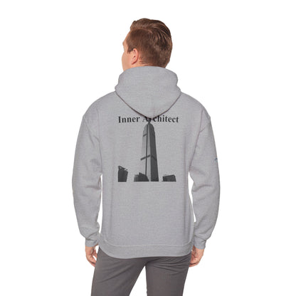 "Inner Architect" Hoodie Sweatshirt- Sleeve Printed Affirmation