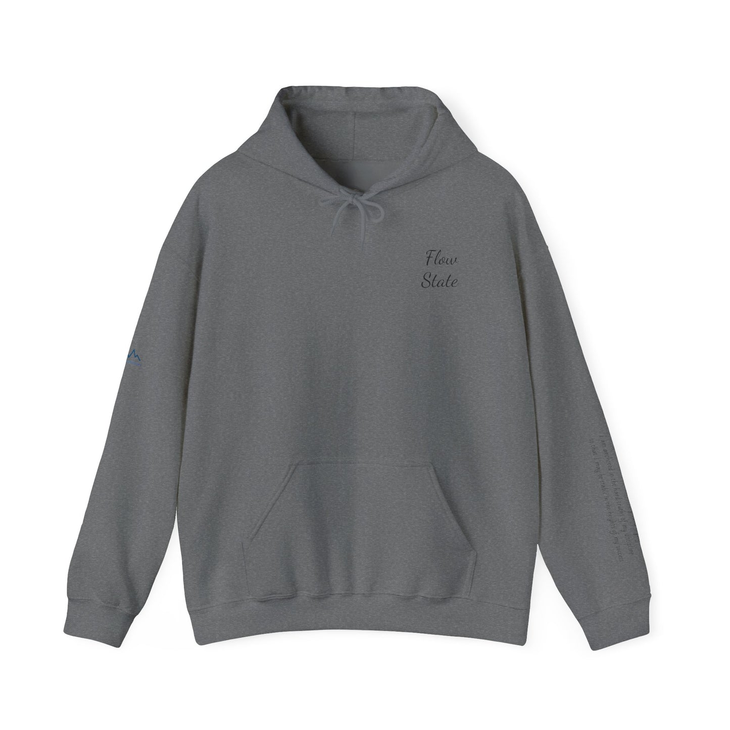 “Flow State” Hoodie- Sleeve Printed Affirmation