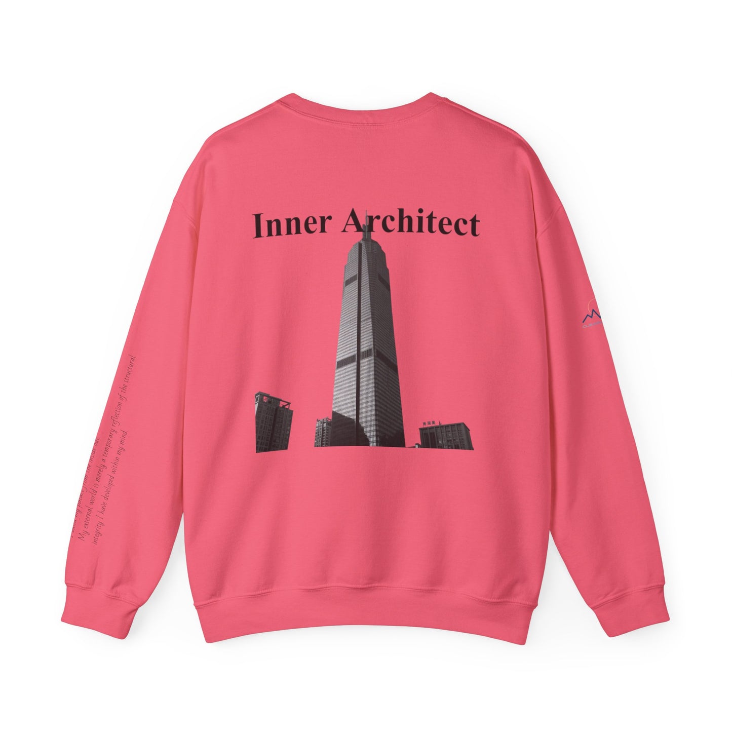 "Inner Architect" Crewneck - Heavyweight Sleeve Print Sweatshirt