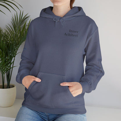 "Inner Architect" Hoodie Sweatshirt- Sleeve Printed Affirmation