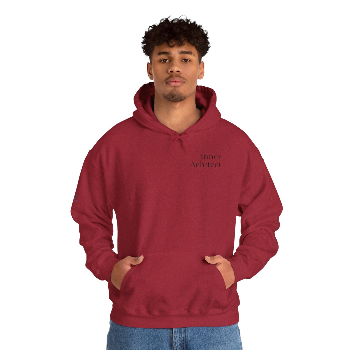 "Inner Architect" Hoodie Sweatshirt- Sleeve Printed Affirmation