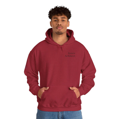 "Inner Architect" Hoodie Sweatshirt- Sleeve Printed Affirmation