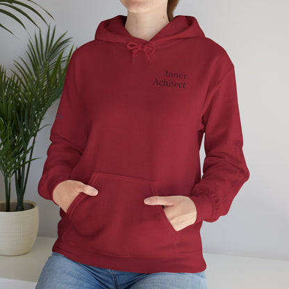 "Inner Architect" Hoodie Sweatshirt- Sleeve Printed Affirmation
