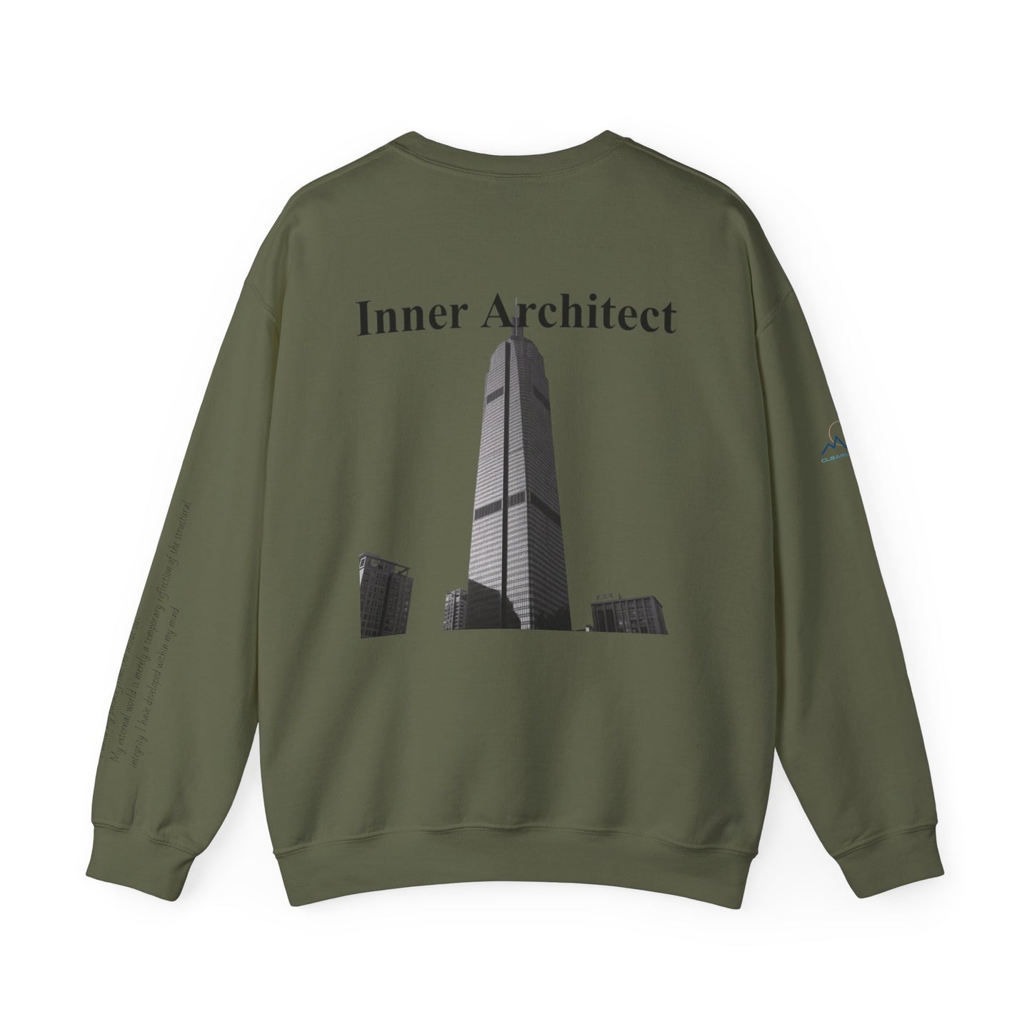 "Inner Architect" Crewneck - Heavyweight Sleeve Print Sweatshirt