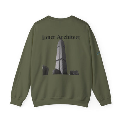 "Inner Architect" Crewneck - Heavyweight Sleeve Print Sweatshirt