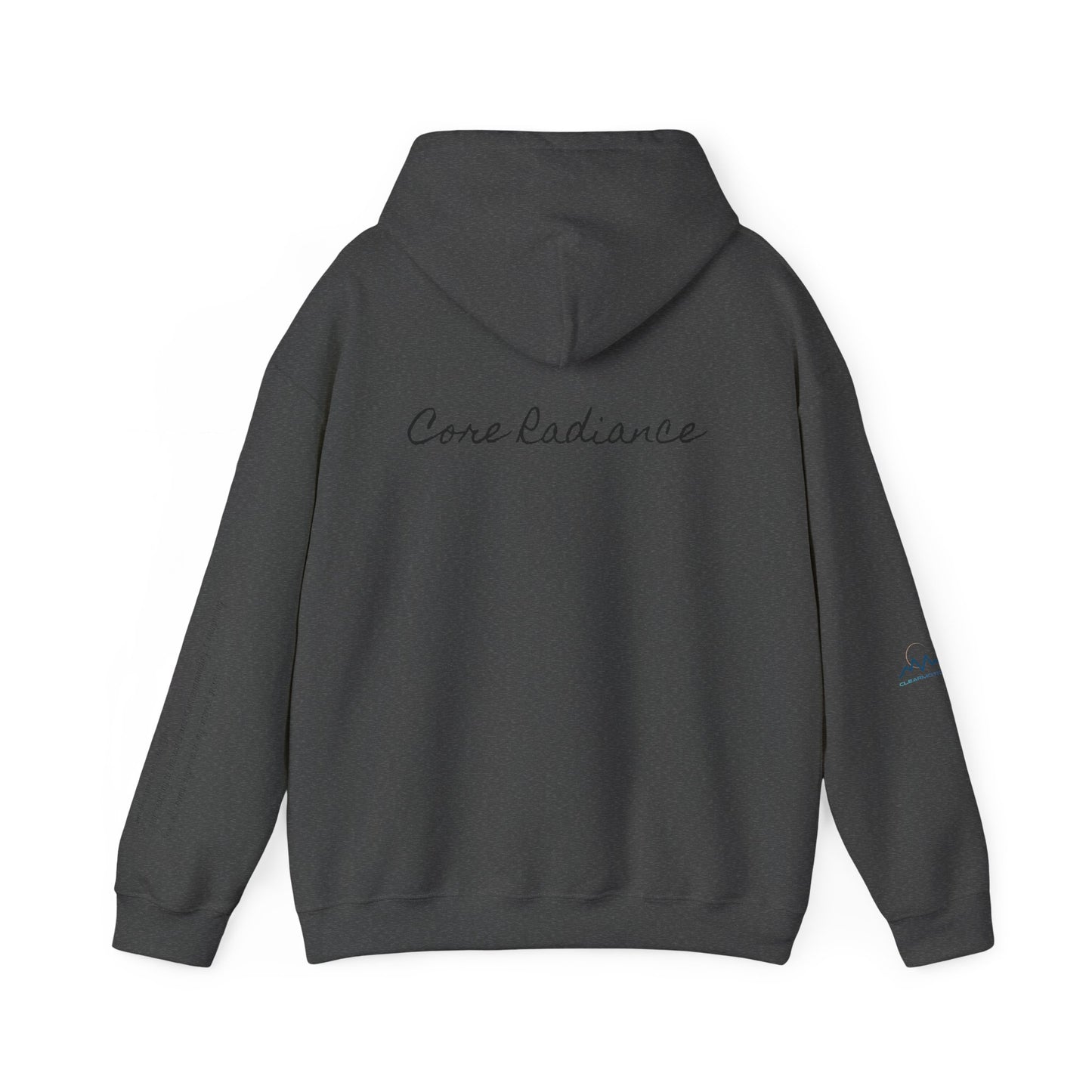 “Core Radiance” Hoodie-  Sleeve Print Affirmation