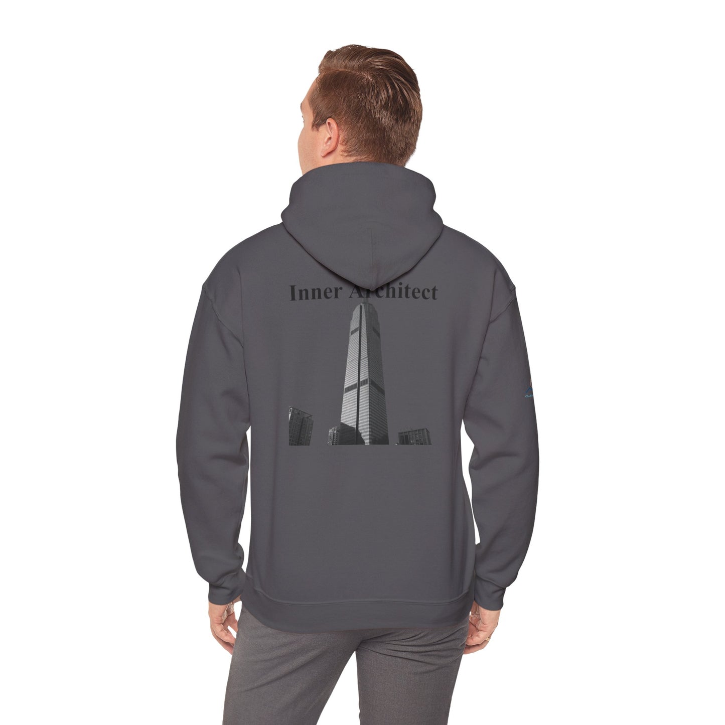 "Inner Architect" Hoodie Sweatshirt- Sleeve Printed Affirmation