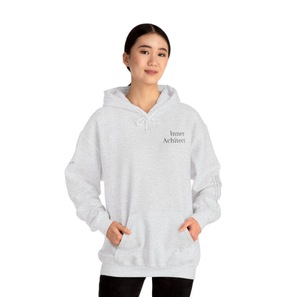 "Inner Architect" Hoodie Sweatshirt- Sleeve Printed Affirmation