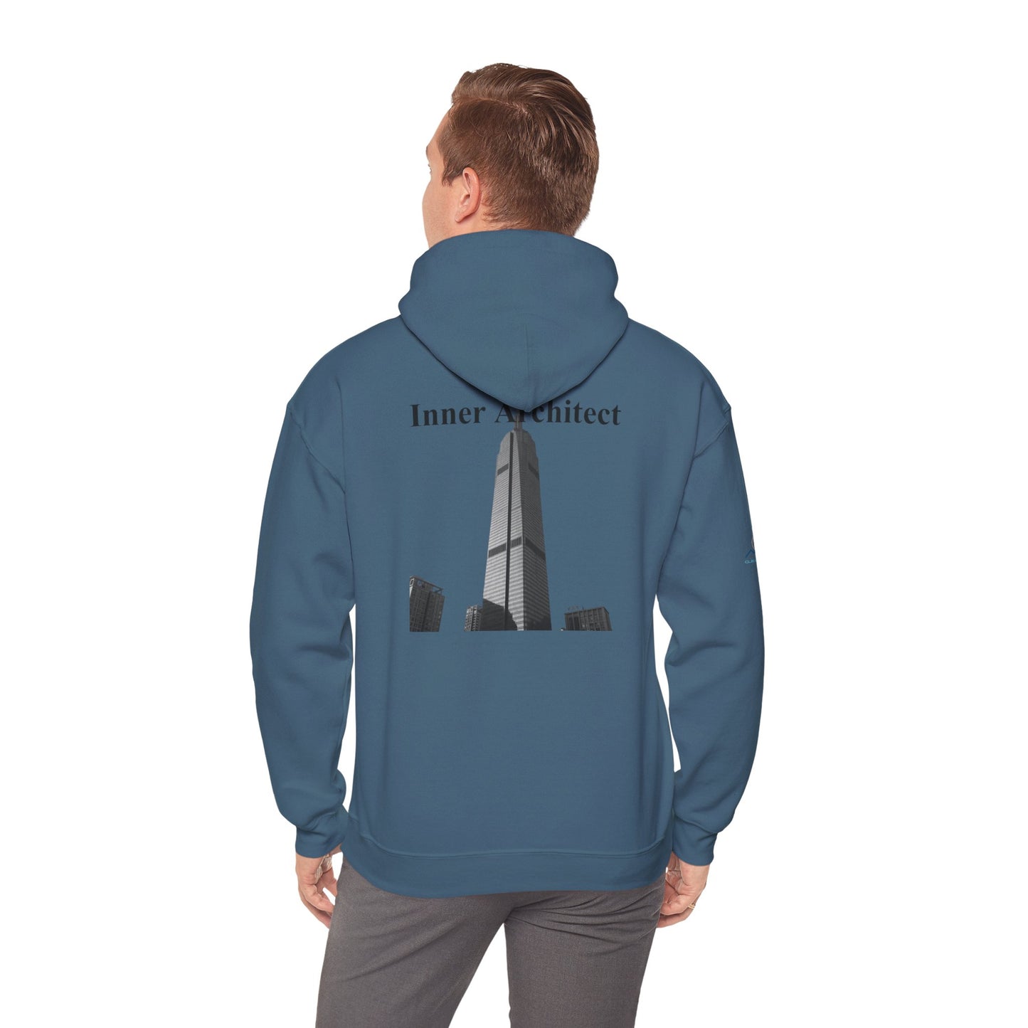 "Inner Architect" Hoodie Sweatshirt- Sleeve Printed Affirmation