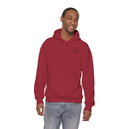 "Inner Architect" Hoodie Sweatshirt- Sleeve Printed Affirmation