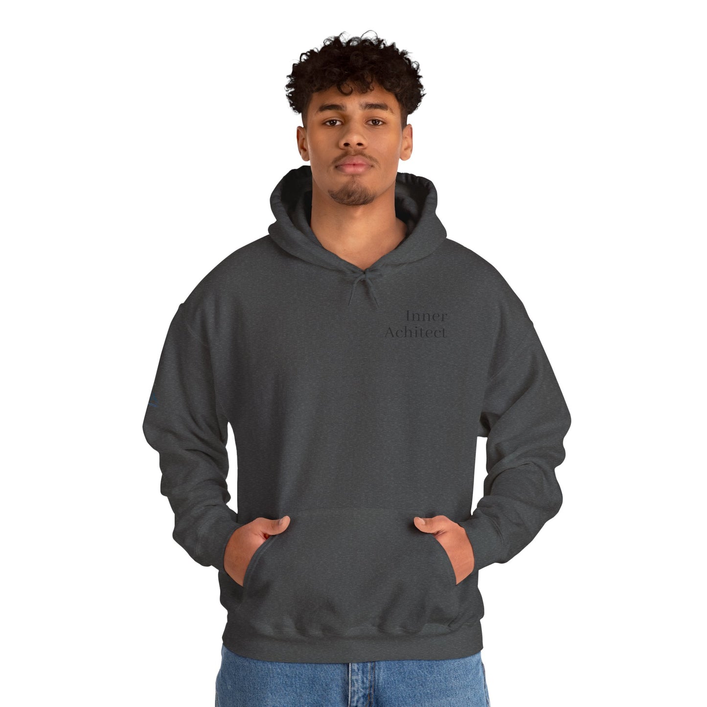 "Inner Architect" Hoodie Sweatshirt- Sleeve Printed Affirmation