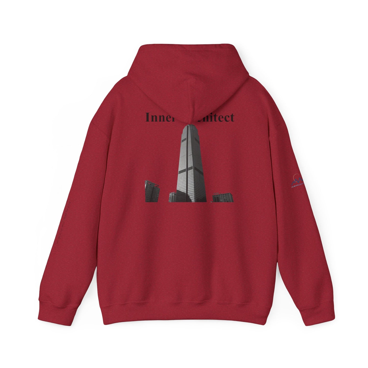 "Inner Architect" Hoodie Sweatshirt- Sleeve Printed Affirmation