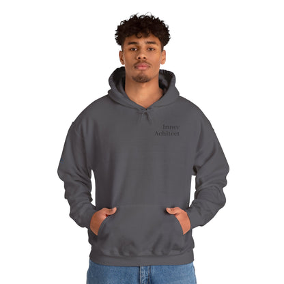 "Inner Architect" Hoodie Sweatshirt- Sleeve Printed Affirmation