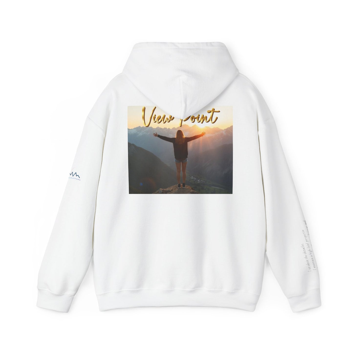 “View Point” Hoodie- Sleeve Print Affirmation