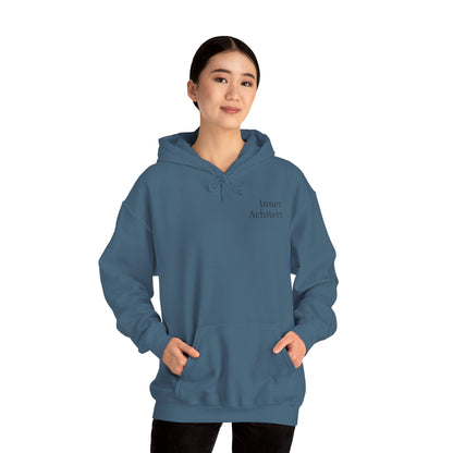 "Inner Architect" Hoodie Sweatshirt- Sleeve Printed Affirmation