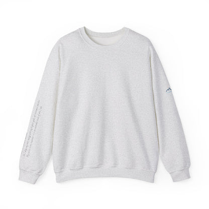 “Alignment > Effort” Crewneck Sweatshirt- Sleeve Print Affirmation