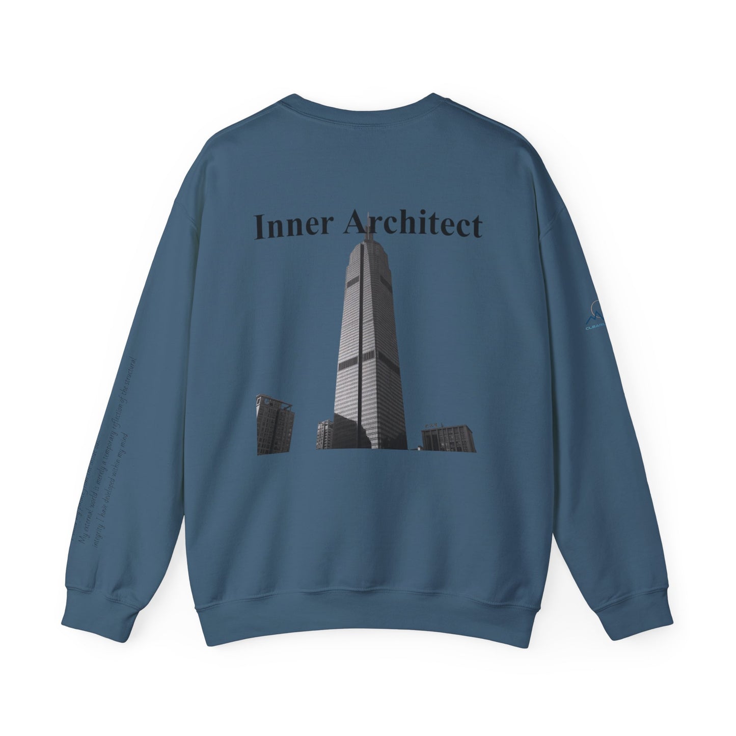 "Inner Architect" Crewneck - Heavyweight Sleeve Print Sweatshirt