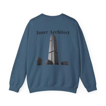 "Inner Architect" Crewneck - Heavyweight Sleeve Print Sweatshirt