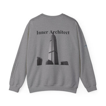 "Inner Architect" Crewneck - Heavyweight Sleeve Print Sweatshirt