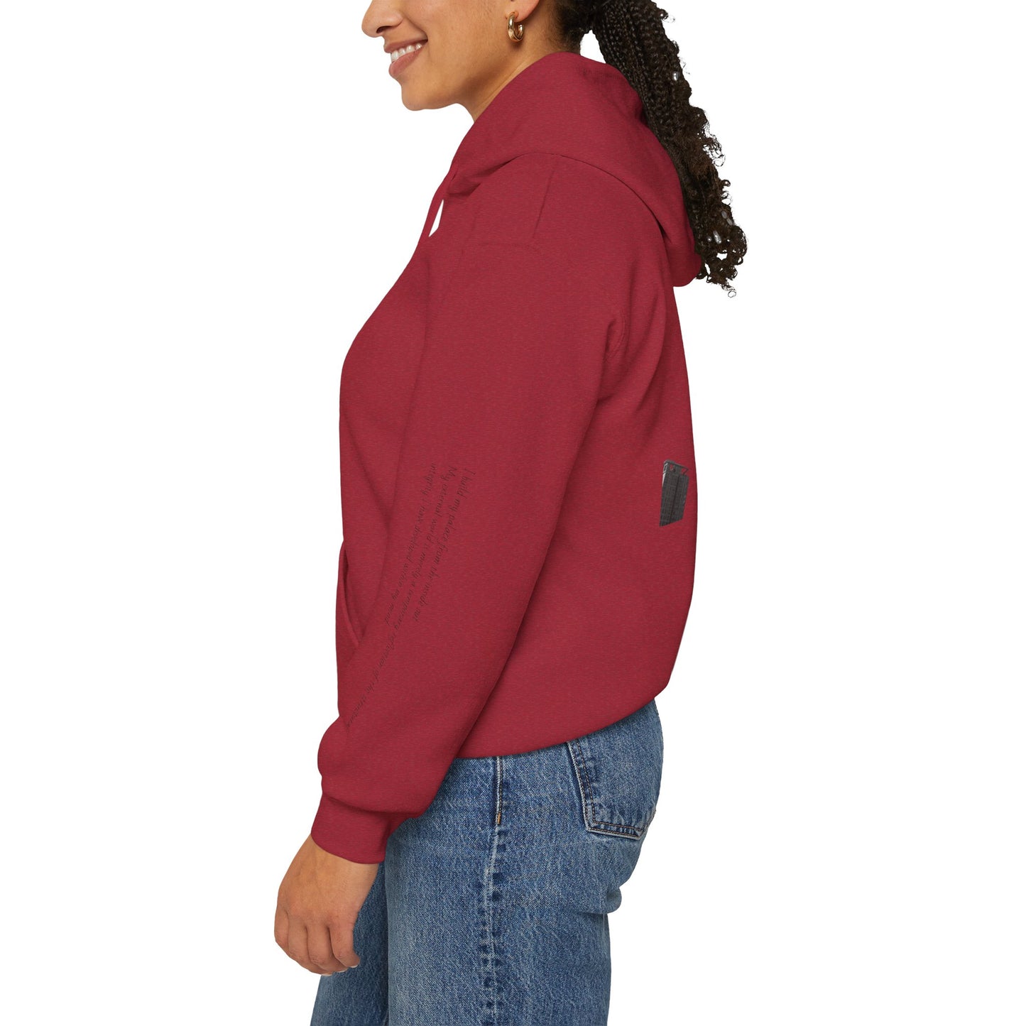 "Inner Architect" Hoodie Sweatshirt- Sleeve Printed Affirmation
