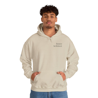 "Inner Architect" Hoodie Sweatshirt- Sleeve Printed Affirmation