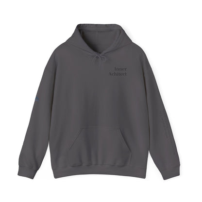 "Inner Architect" Hoodie Sweatshirt- Sleeve Printed Affirmation