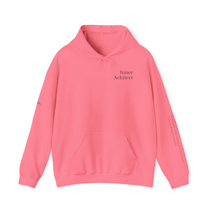 "Inner Architect" Hoodie Sweatshirt- Sleeve Printed Affirmation