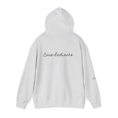 “Core Radiance” Hoodie-  Sleeve Print Affirmation