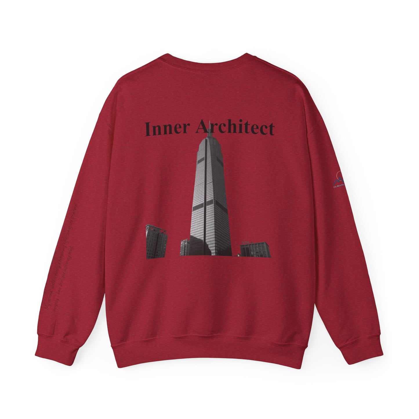 "Inner Architect" Crewneck - Heavyweight Sleeve Print Sweatshirt
