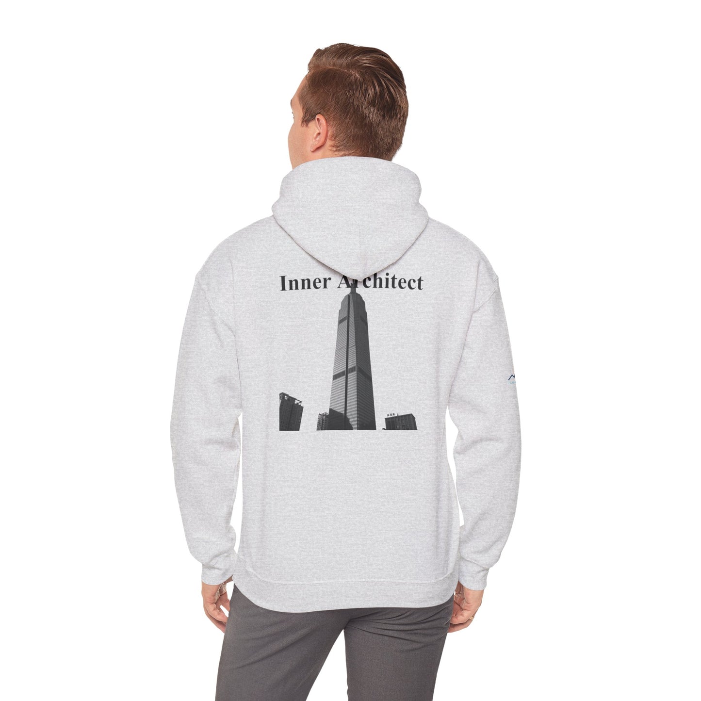 "Inner Architect" Hoodie Sweatshirt- Sleeve Printed Affirmation